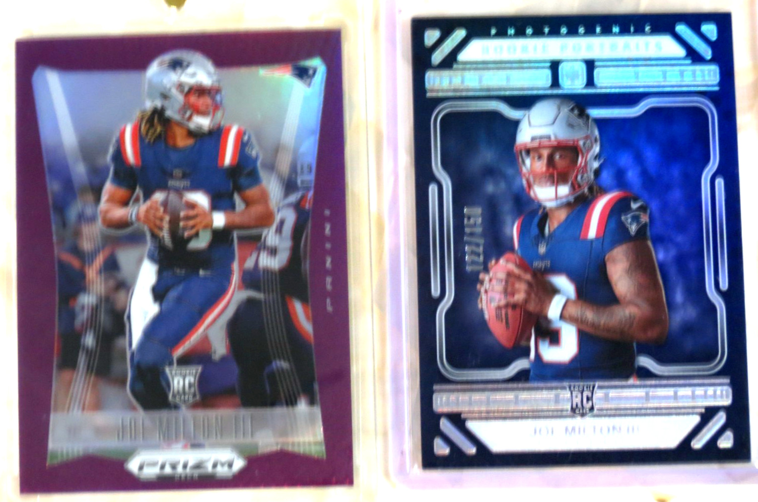 2024 PANINI PRIZM DECA JOE MILTON III PURPLE 23/99 RC + PHOTOGENIC #/150 COWBOYS