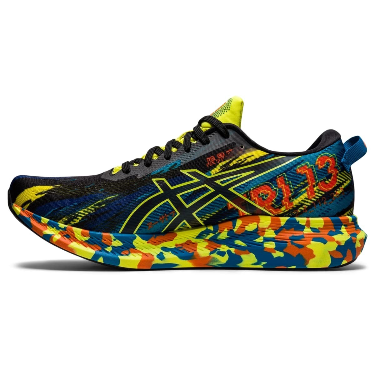 SAOLA Scarpa da corsa ASICS uomo GEL Noosa Tri 13 nero acido Yuzu 1011B021 002 taglia 8 5