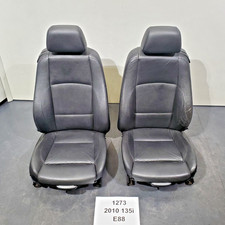 08-13 Oem Bmw E88 Convertible Front Left Right Sport Seats Black Leather Set 08-13 Oem Bmw E88 Convertible Front Left Right Sport Seats Black Leather Set