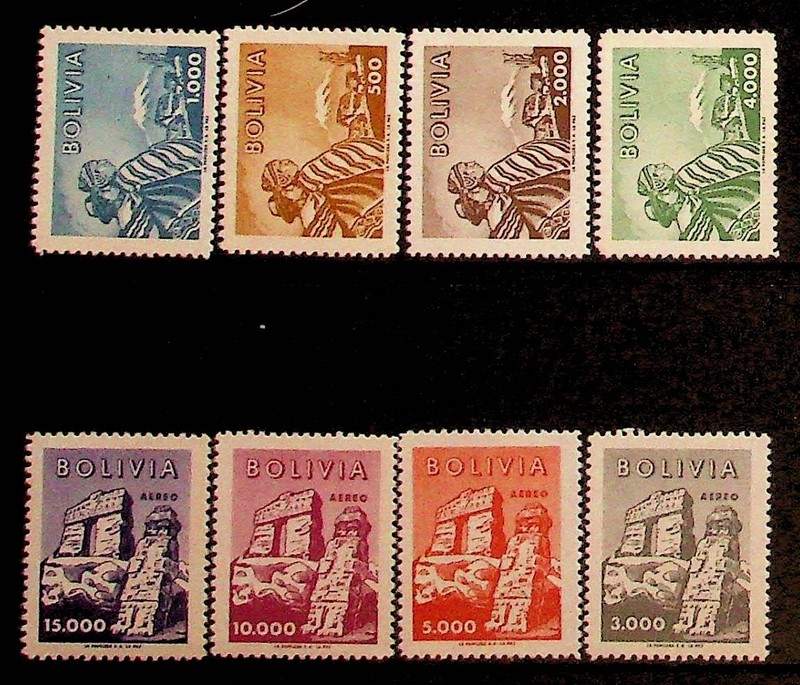 BOLIVIA Sc 414-7,C208-11 NH ISSUE OF 1960 - LOCAL LIFE - (RM26)