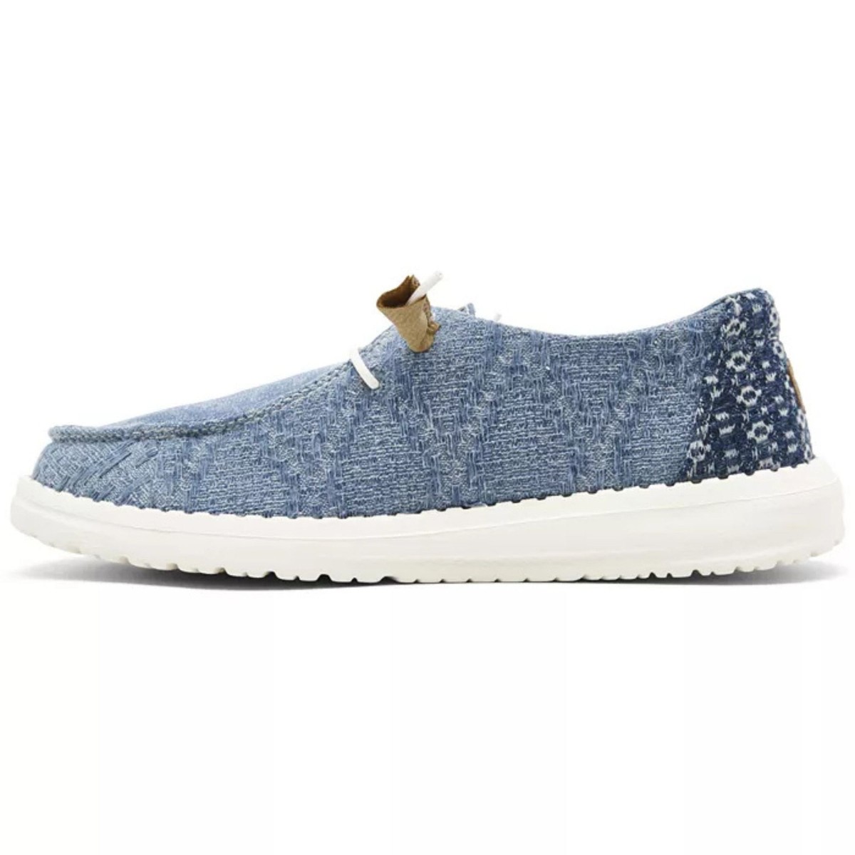 HEYDUDE Cody W Boho Mix Slip-On Shoes – Unisex Linen & Two-Tone Sneakers - View #7