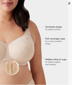 Wacoal Women's Basic Beauty Lightly Padded Underwire Full Coverage T-Shirt Bra