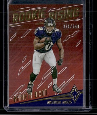 2016 Panini Phoenix #RR-DI Kenneth Dixon Rookie Rising Red SN