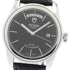 Orologio Uomo Automatico TUDOR Glamour 56000 Data Giorno Quadrante Nero_942618