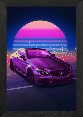 C63 S AMG Gerahmtes Wandbild Poster Leinwanddruck Bild