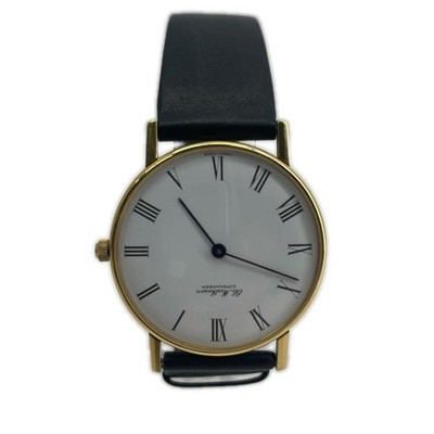Ole Mathiesen White Quartz Waterproof Watch 3ATM Swiss Made