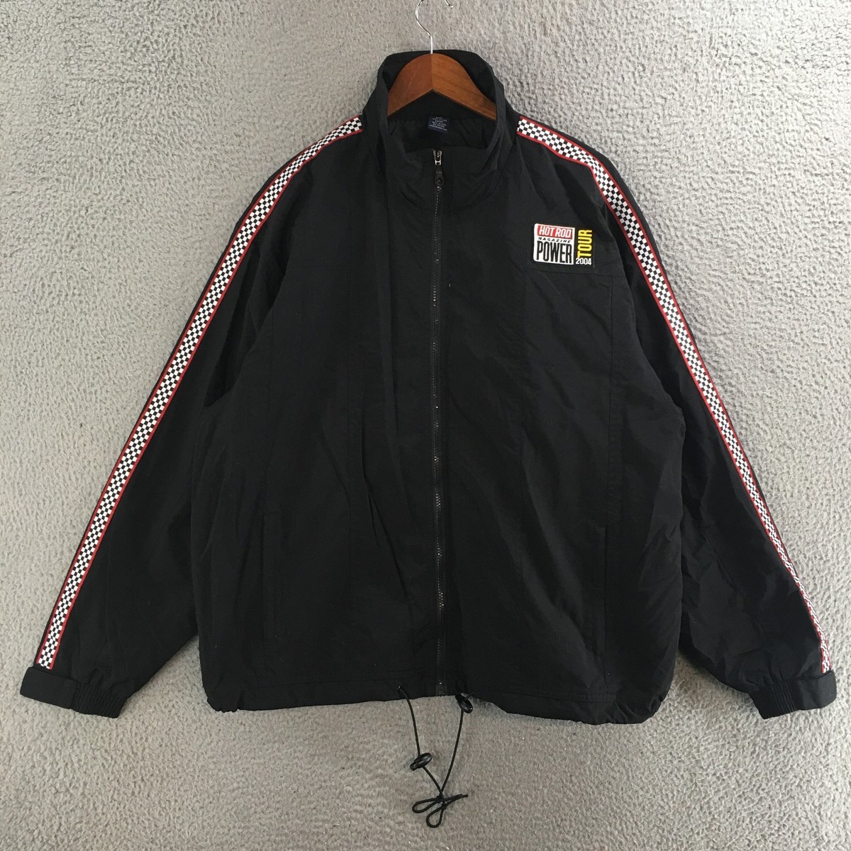 Vantage Jacket Mens XL Windbreaker Full Zip Racing Hot Rod Tour