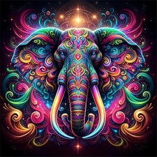 DIY Elephant Diamond Art Kits for Adults, 5D Diamond Painting Kits for QY132