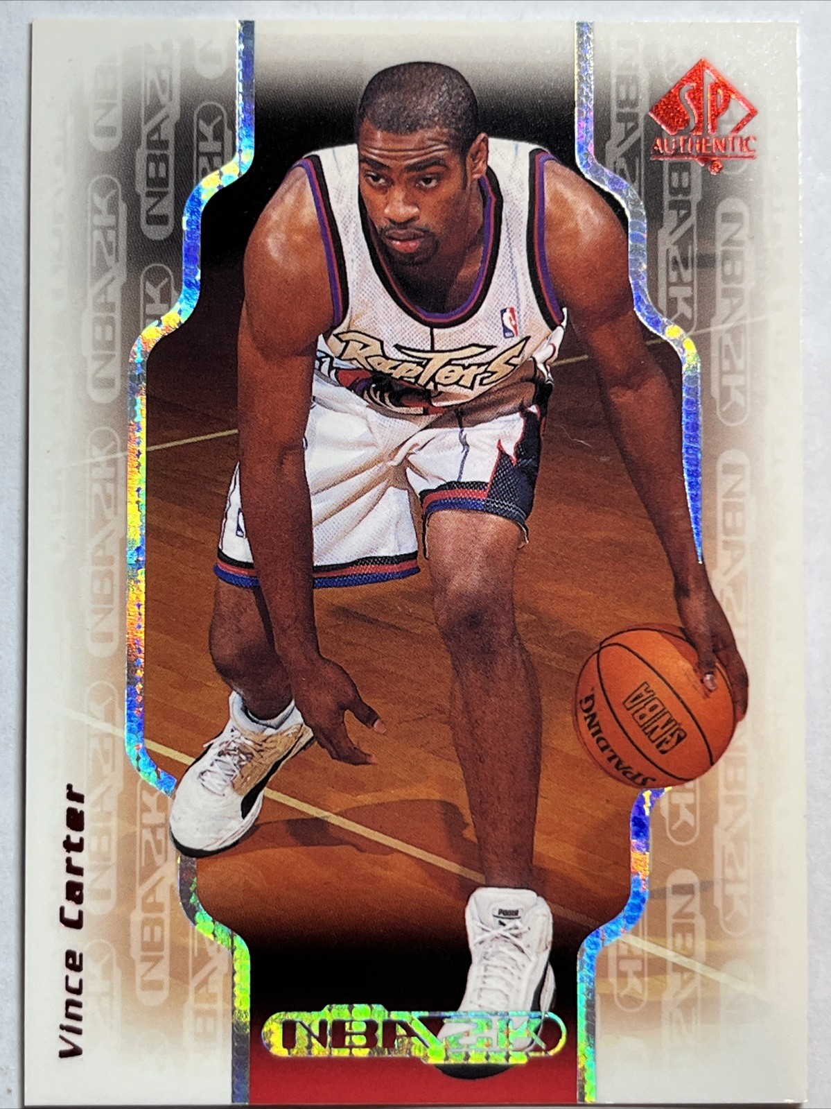 1998-99 SP Authentic - NBA 2K Vince Carter #2K5 Rookie HOF NM - Toronto Raptors