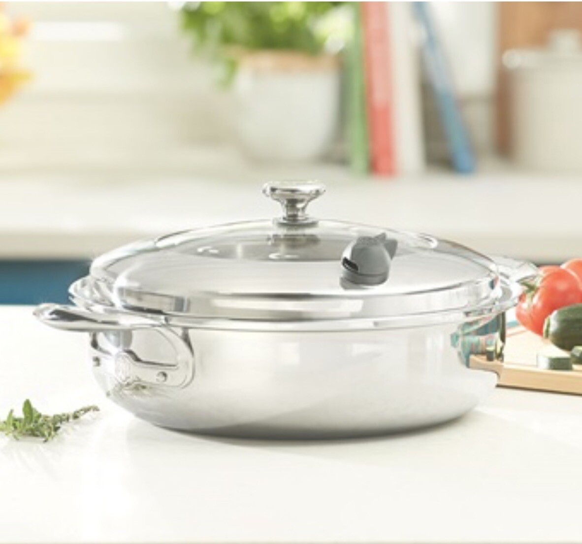 PRINCESS HOUSEVIDA SANA® 5-PLY SS COOKWARE 6-Qt. Shallow Casserole