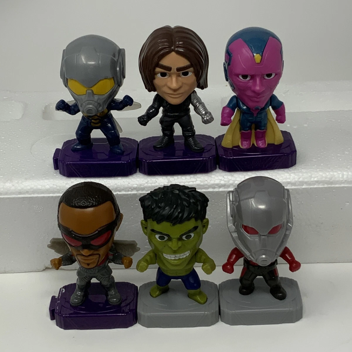 McDonalds Happy Meal Toys Marvel Avengers Endgame Lot of 6 Pcs Iron Man Hulk Etc