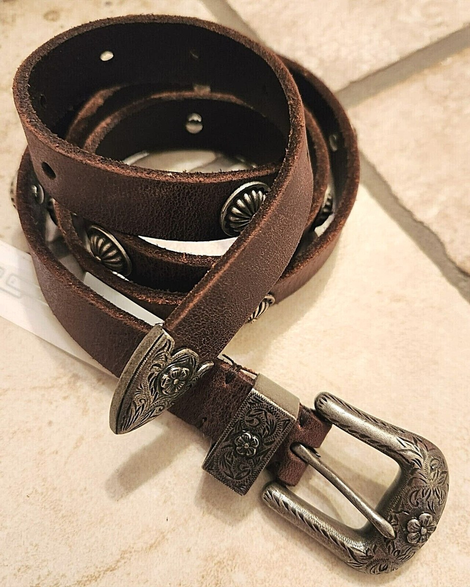 Polo Ralph Lauren Concho Western Studded Brown Cream Polo Ralph Lauren Concho Western Studded Brown Cream
