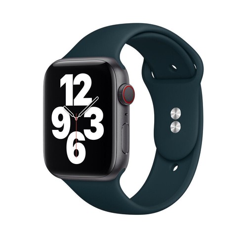 Silicone per Apple Watch Series 9 8 7 6 5 4 SE 40/44/41/45/49 mm cinturino sportivo - Foto 15 di 69