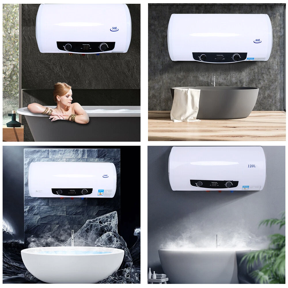 1500W 110V 50L /80L /120L Tank Hot Water Heater Shower Electric Waterproof  | eBay