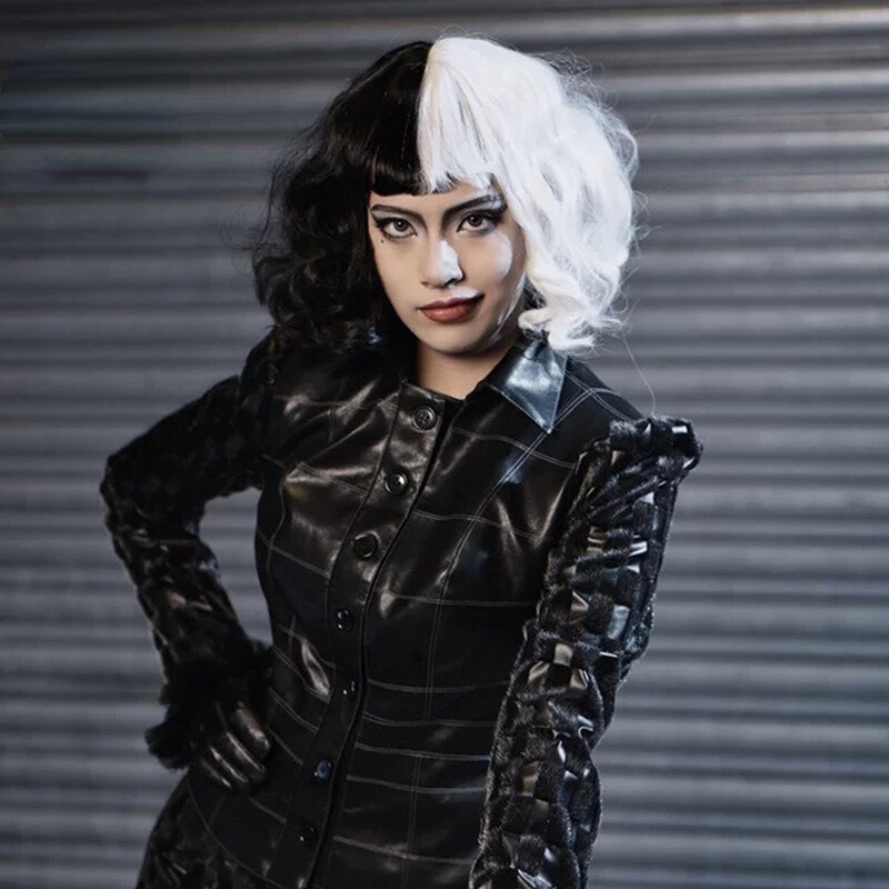 Cruella de Vil Cosplay Costume Women 