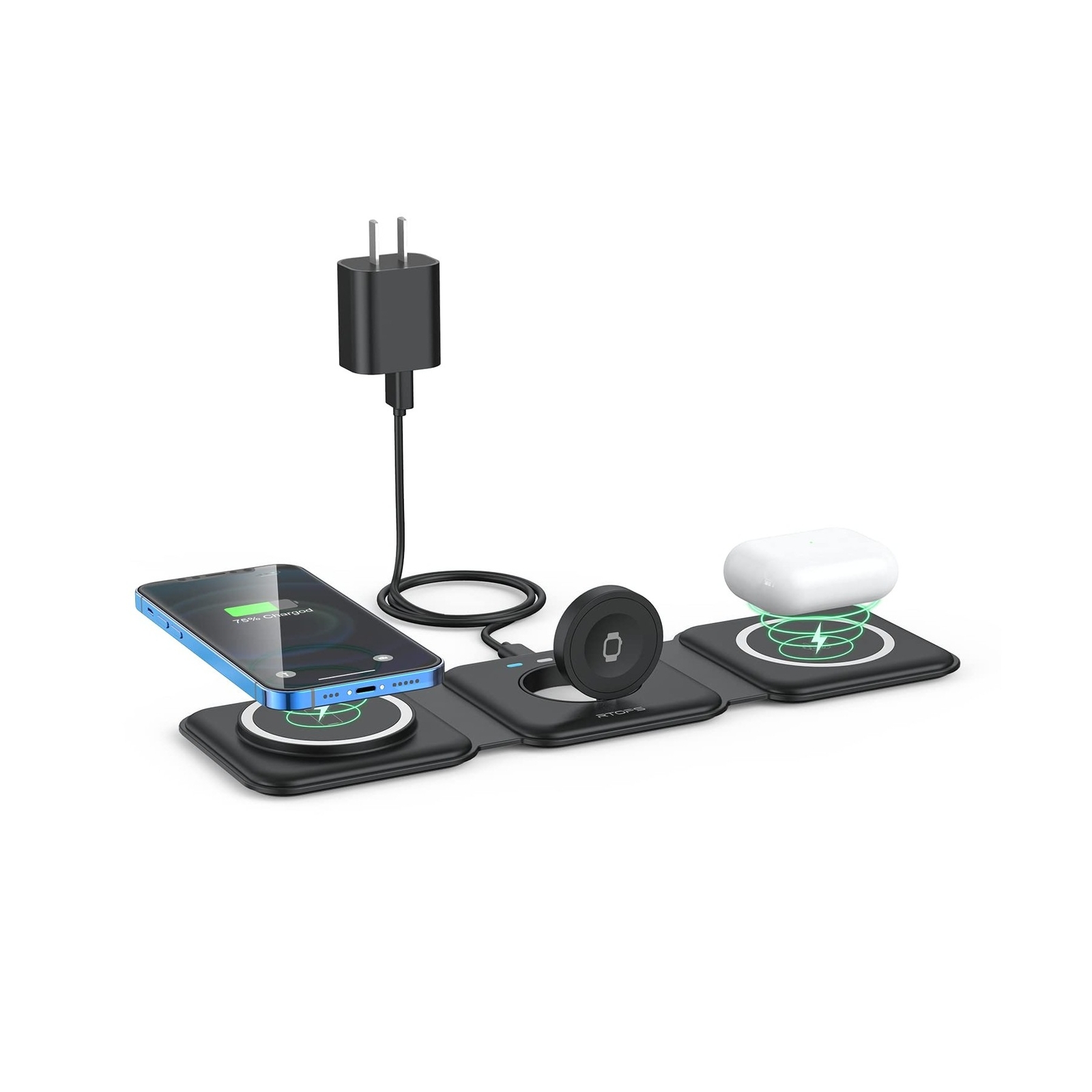 3-in-1 Magnetic Wireless Charging Station by RTOPS for Travel-image