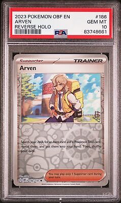 2023 POKEMON OBF EN-OBSIDIAN FLAMES REVERSE HOLO #186 ARVEN 2023 POKEMON OBF EN-OBSIDIAN FLAMES REVERSE HOLO #186 ARVEN
