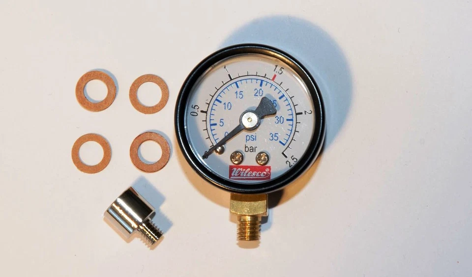 WILESCO   01528   ERSATZTEIL  MANOMETER M 6 unten 