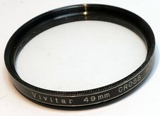 Vivitar 49mm Filter Cross Screen small Four star
