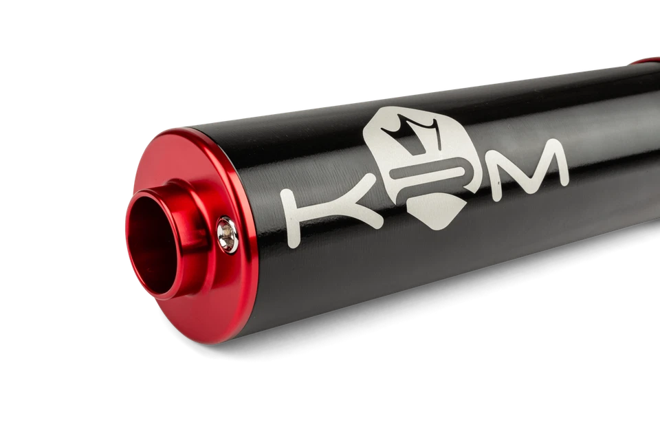 Silenciador KRM 90 - 110 negro - rojo - Imagen 3 de 4