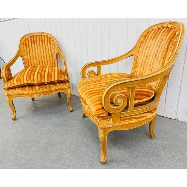 Sillones decorativos vintage estilo francés - Juego de 2 Foto 4 de 4