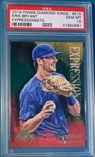 2016 Panini Diamond Kings #E15 Kris Bryant Expressionists PSA 10 