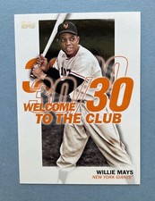 2023 Topps Baseball Willie Mays Welcome to the 30/30 Club #WC-8 HOF Giants