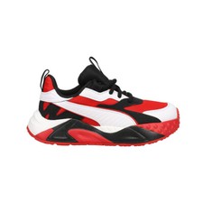 PUMA RsTrck Super Lace Up Youth Boys Black, Red, White Sneakers Casual Shoes 39