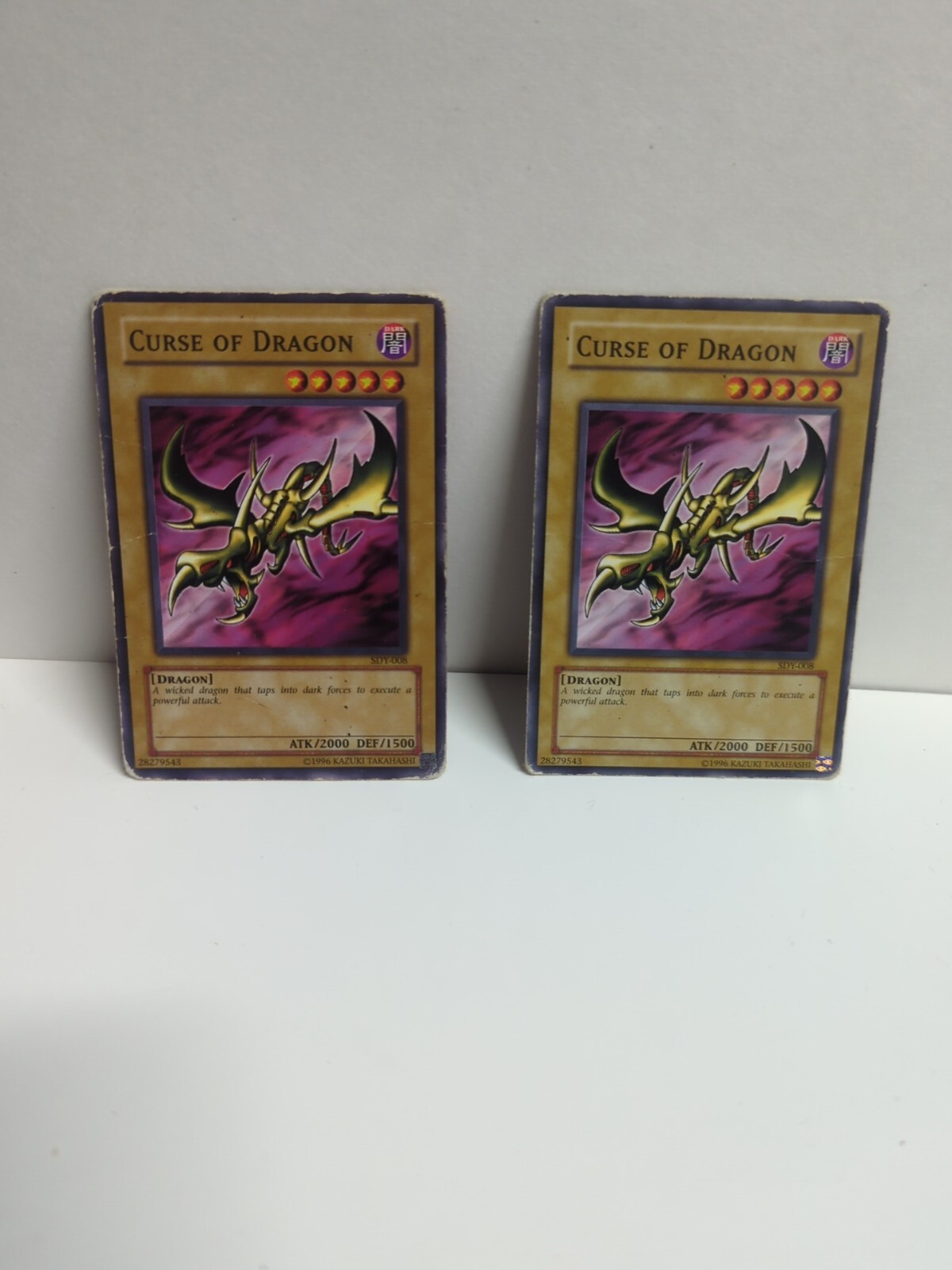 Yu-Gi-Oh SDY-008 Curse of Dragon Yugi Starter Deck Unlimited Vintage