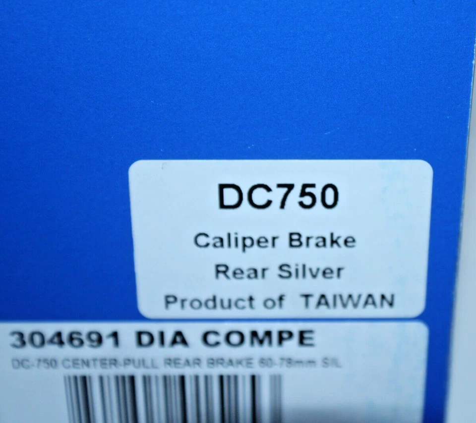 Dia-Compe DC-750 CenterPull Front Brake Caliper 60-78mm Silver Road Free Shipper - Image 3 of 4