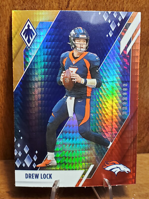 Drew Lock Seattle Seahawks 2021 Phoenix Fire Burst Prizm Parallel Broncos