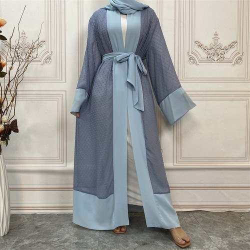 Abaya Ramadan Women Kaftan Open Dress Dubai Muslim Cardigan Kimono Islamic Robes - Picture 5 of 159
