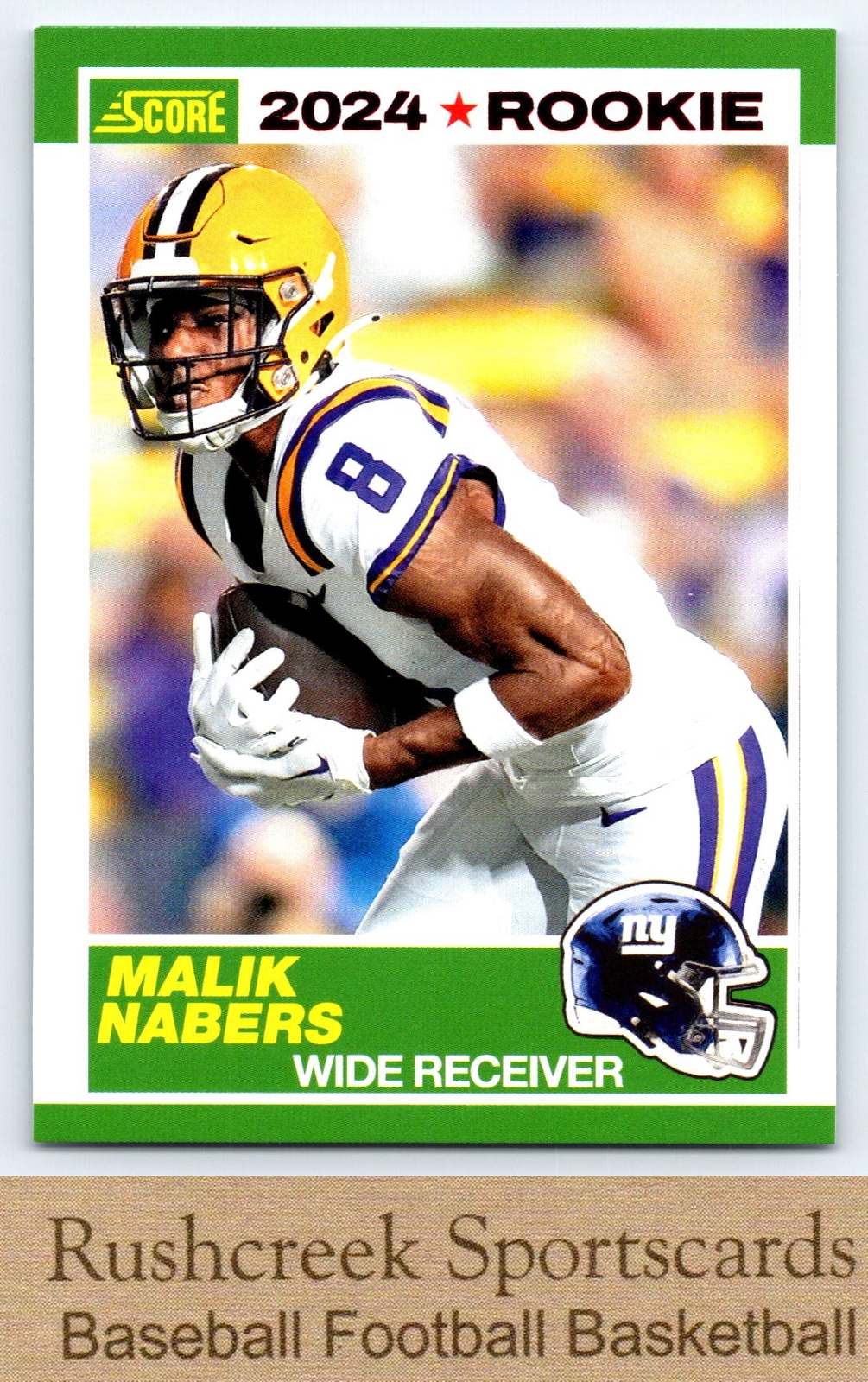 2024 Score #5 Malik Nabers 35th Anniversary Rookies Red