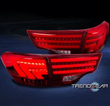 For 2014-2019 Toyota Highlander SUV G2 LED Tail Brake Lights Rear Lamps Red Lens