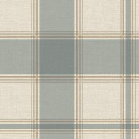 Strukturiertes Tartan Carmella Tapete Karo Stoffeffekt Belgravia Vinyl 7157 Blau