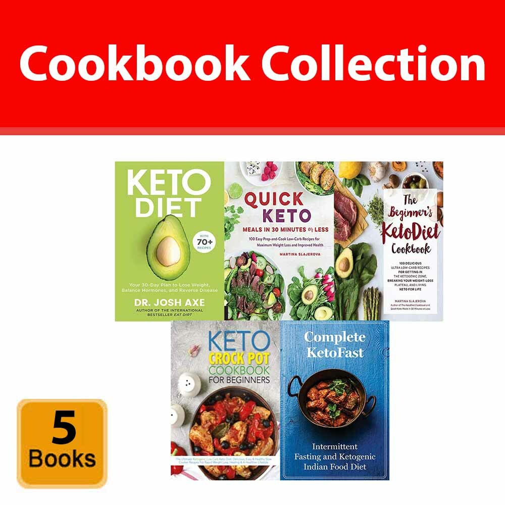 Keto Diet, Quick, Beginner's, Keto Crock, Complete Keto 5 Books Collection Set