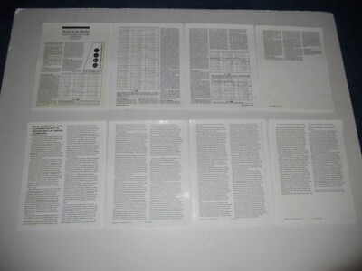 Carver Amazing Platinum Speakers Review+Interview w/ Bob Carver 8 pgs, '91 Info