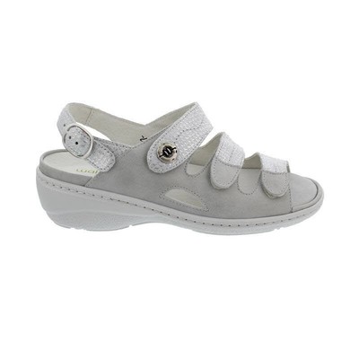 Waldläufer KIANA Sandale, Bronx / Cleo Bronx, lightgrey silber, Weite K 642002-3