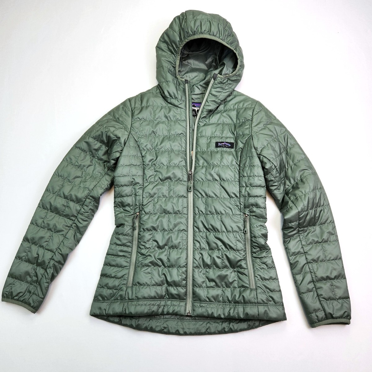 Patagonia 84465 Women's Nano Puff Fitz Roy Trout Hoody XX-SMALL