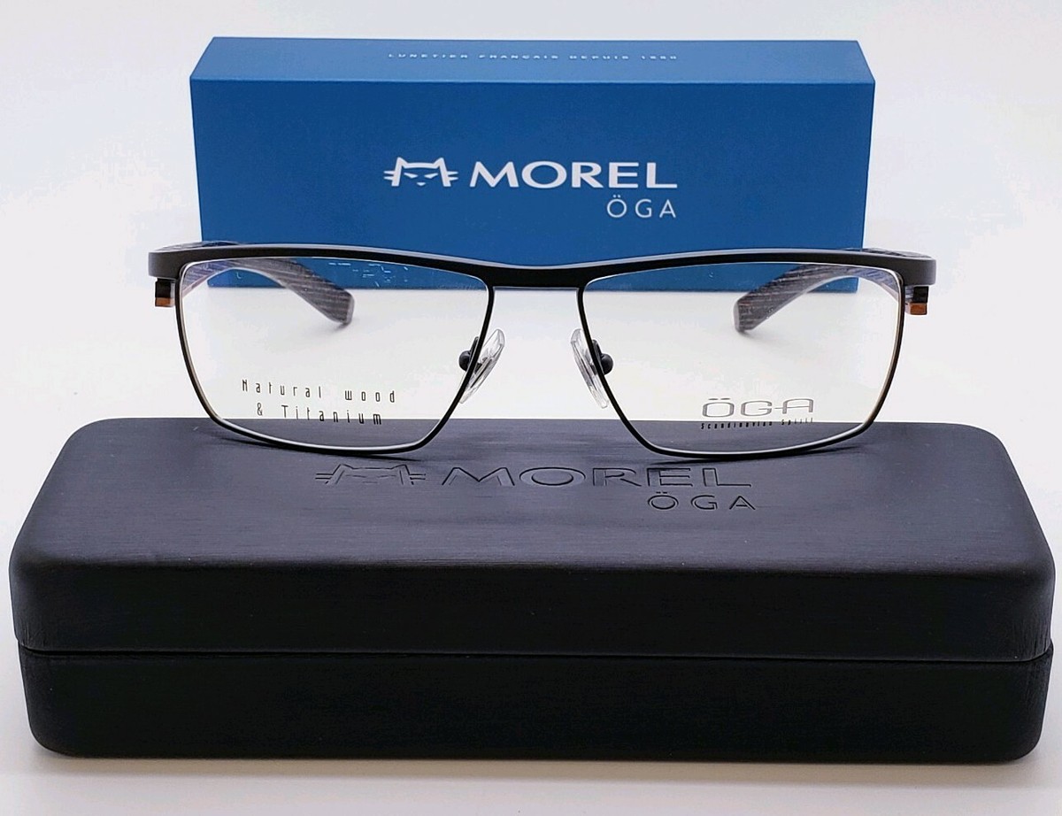 Lunettes OGA Morel France Tryck 8314 Noir Mat - Taille Asiatique - Neuf Avec étiquettes