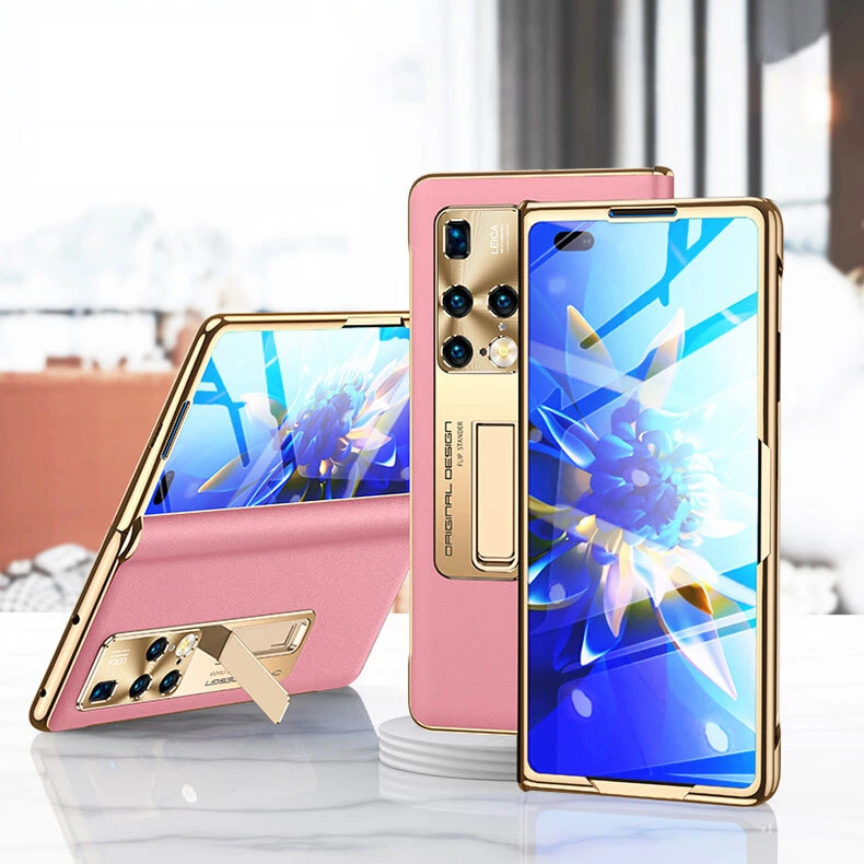 For Huawei Mate X2 8.0'' Luxury Genuine Leather Slim 2in1 Stand Clear Case Cover - Image 3 of 4