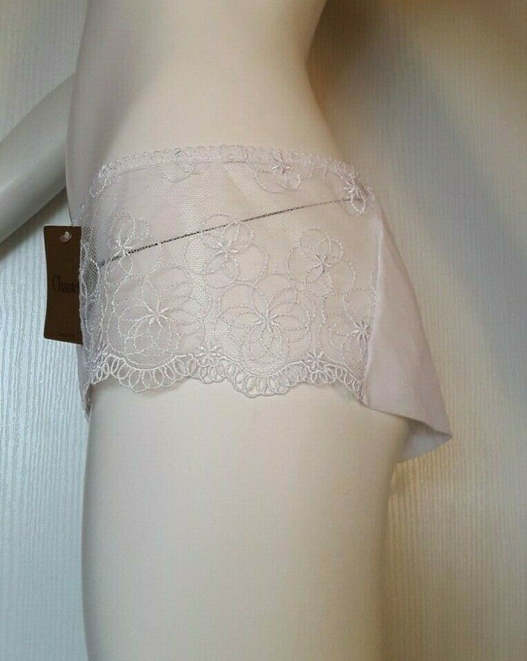 Culotte Brésilienne Échancrée en Coton Côtelé avec Volants
