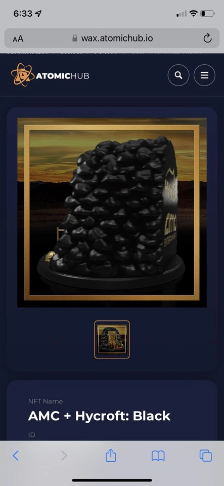 AMC Hycroft NFT 股东限量版 — 第 4/4 张图片
