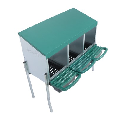 LABLT Chicken Nesting Box With Metal Legs 3 Holes Nesting Boxes For Chickens