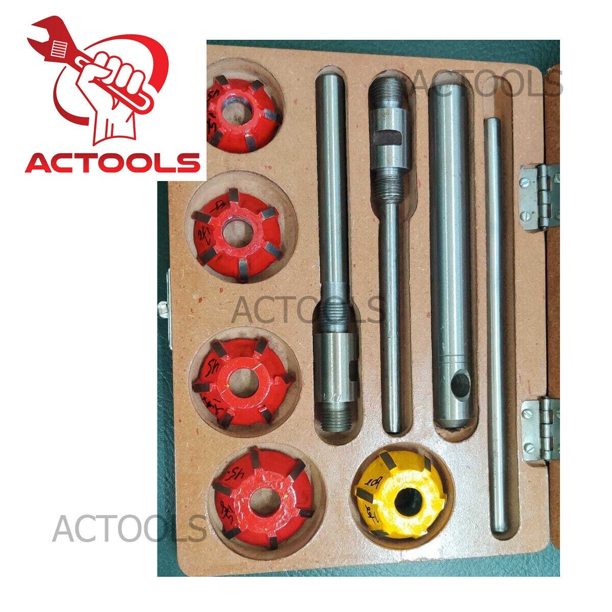 New Carbide Tipped Valve Seat Cutter 5 Pcs Set For Vintage & Modern Car