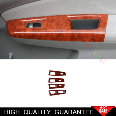 For Subaru Forester 2009-2013 Red Wood Grain Window Lift Panel Switch Cover Trim