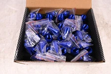 JDMSPEED 20PCS BLUE CAP SPIKED EXTENDED TUNER ALUMINUM M12X1.5 60MM WHEEL RIM