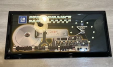 Vintage GM performance parts display clock V8 Chevrolet