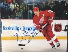 BRENDAN SHANAHAN SIGNED 11x14 PHOTO W/INSCRIPTION DETROIT RED WINGS AUTOGRAPH
