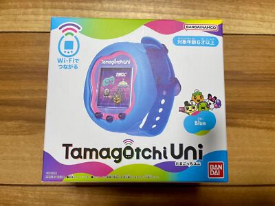 Tamagotchi Uni Blue Wifi Tamaverse Handheld Game Battery Powered